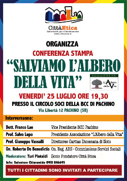 Conferenza Stampa: "Salviamo L'Albero della Vita"