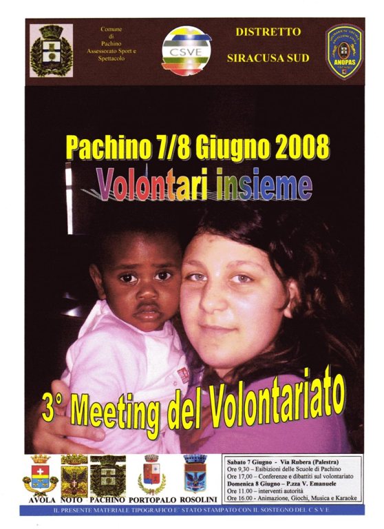 3° MEETING DEL VOLONTARIATO A PACHINO