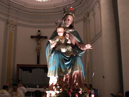 La Madonna di Pompei in chiesa Madre