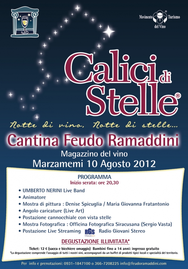 Calici di stelle alla Cantina Feudo Ramaddini