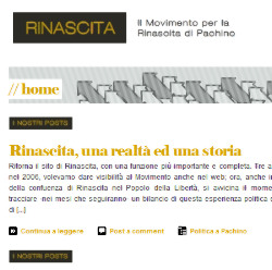 Ritorna on line rinascitadipachino.it